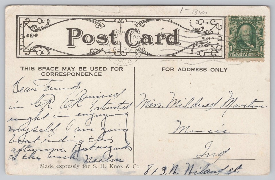 1906 Postcard John Ball Park Fountain Grand Rapids Michigan eBay