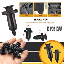 10×10mm Bumper Clips Car Hole Plastic Rivets Fastener Fender Push Trim Pin
