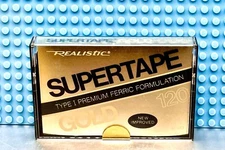 REALISTIC  SUPERTAPE  GOLD  120  1979   BLANK CASSETTE TAPE  (1) 44-923(SEALED)