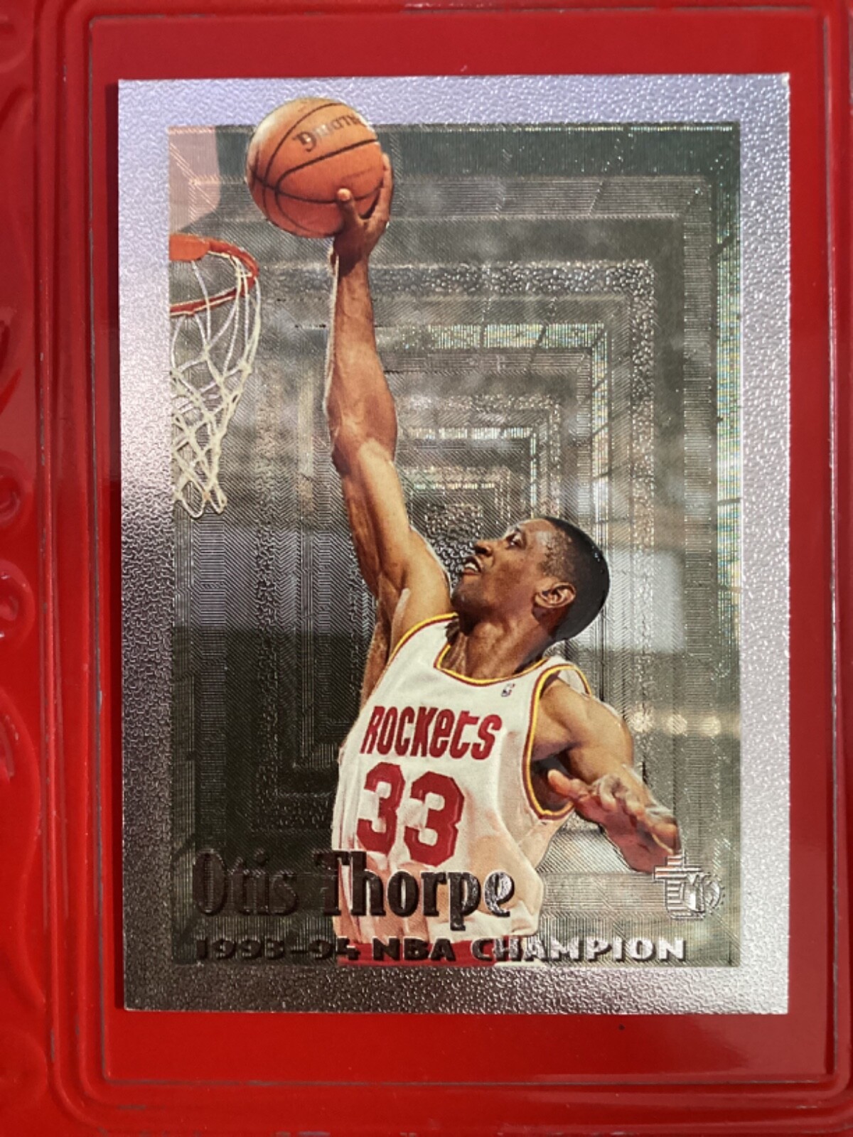 OTIS THORPE  1994-95 TOPPS EMBOSSED SILVER FOIL DRAFT PICK  #39  76ERS