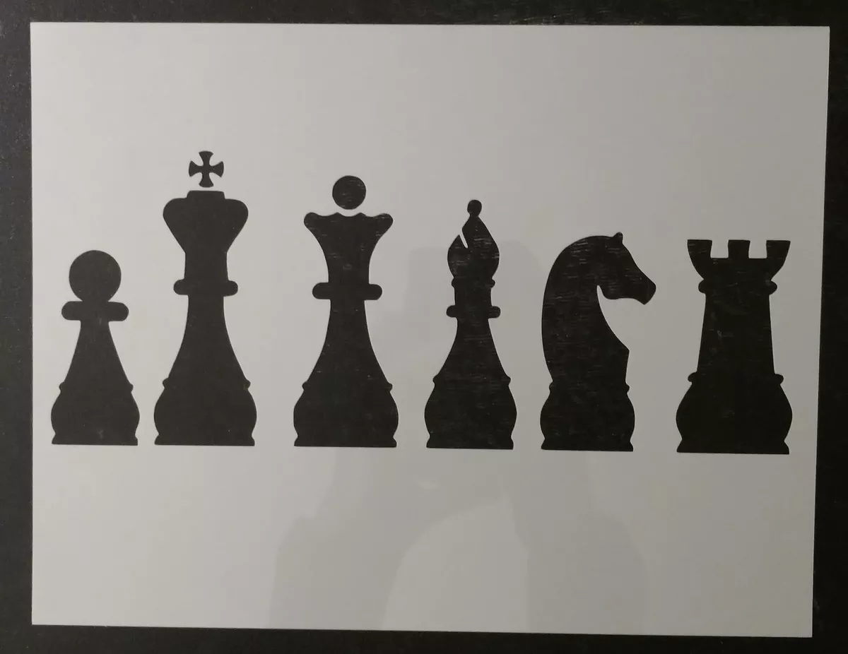 Chess Piece Wall Art Cut Outs - Pawn, King, Queen, Bishop, Rook, or Knight