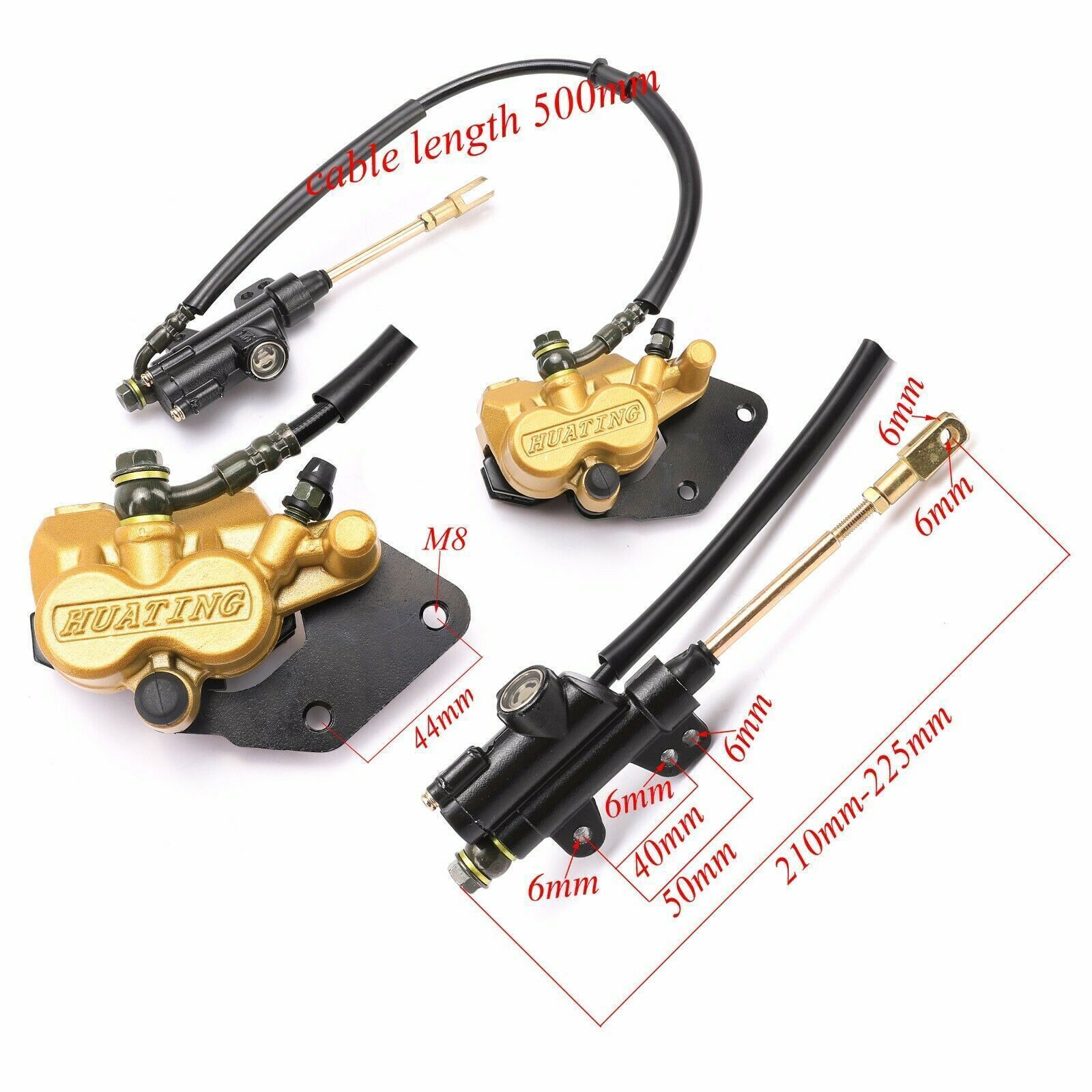 14'' +12'' Wheels Tire Swing Arm Brake Kit Pit Dirt Bike 90cc 110cc