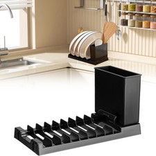 Dish Drying Rack, Kitchen Counter Small Drainers Rack Foldable Refined Stylish