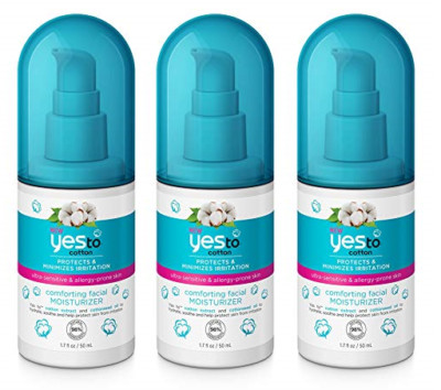 Yes To Cotton Comforting Facial Moisturizer, 1.7 Fluid Ounce (3 Pack)