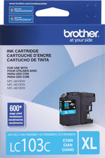 New Genuine Brother LC103XL Cyan Ink Cartridge DCP-J152W, MFC-J245