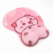 Ergonomic Mouse Pad with Gel Wrist Support 3D Funny Butt Anime Wrist Rest - 3350