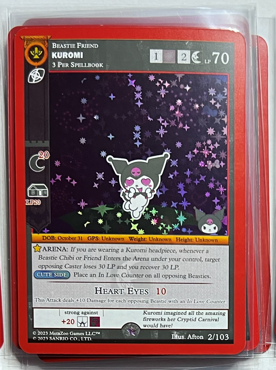 MetaZoo - Kuromi (Heart Eyes) 2/103 Gold Full Holo NM+ | eBay