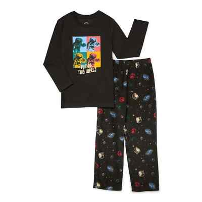 Wonder Nation Boys Long Sleeve Top Pants Pajama Set