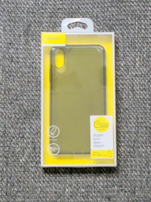 Baseus Slim Black Clear Case for iPhone XR Anti Dust - Brand New in Box