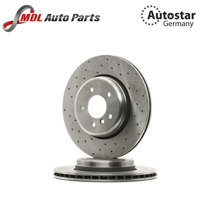 Genuine BMW 5 Series 03-09 Pair of Rear Brake Discs 345mm 