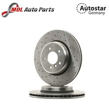 Genuine BMW 5 Series 03-09 Pair of Rear Brake Discs 345mm 
