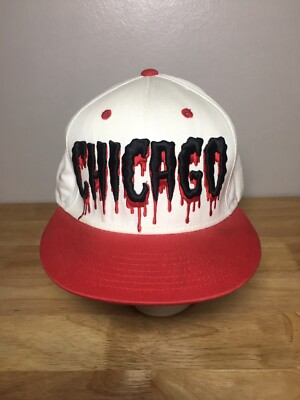 Chicago City Cap / Hat KB Ethos Signature Snapback Adjustable Blood Drip Design!