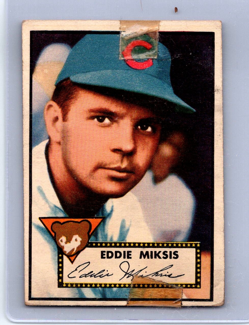 Eddie Miksis #172 Baseball Cards 1952 Topps trading card — raw and PSA graded price guide