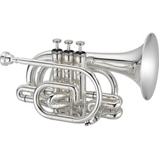 New JUPITER POCKET TRUMPET -JTR 710SQ in SILVER PLATE - Ships FREE