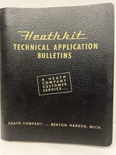 Vintage Heathkit Technical Application Bulletins Binder - Guides Catalogs Data