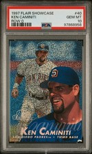 KEN CAMINITI 1997 Flair Showcase Row 0 Showcase #40 Padres