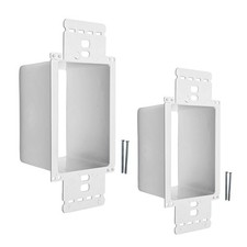 BestMounts - 2 Pack Electrical Power Outlet Box Extender Kit Single Gang Box