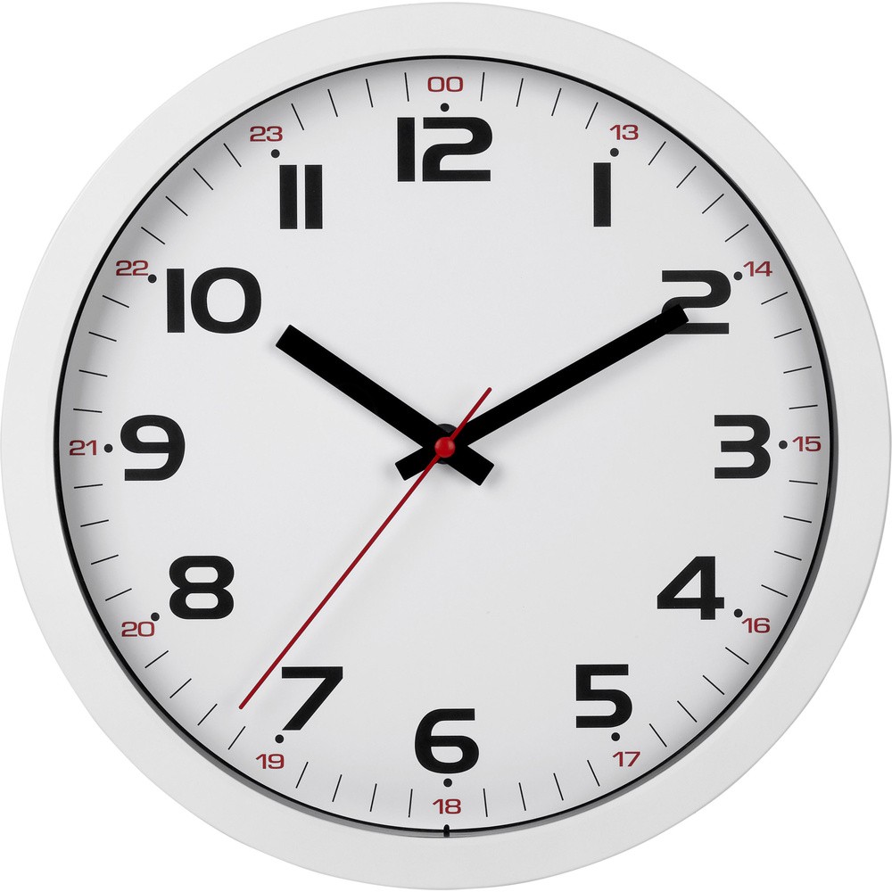 TFA Dostmann 60305002 Quarz Wanduhr 305 мм x 305 мм x 38 мм Wei 5390₽