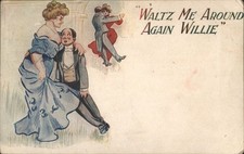 Waltz Me Around Again Willie Comic Dancing Couple 1911 Albion Hope Brown,Ellery,