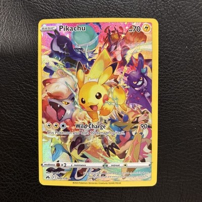 Pikachu Full Art Holo Secret Rare 160/159 Crown Zenith Pokémon TCG