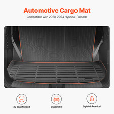 Cargo Mats Compatible with Hyundai Palisade 2020-2024, Custom Fit TPE Cargo Lin