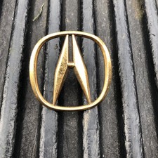 Acura Legend Sedan 1991-95 Gold Front Emblem Logo Tabs In Intact Oem Used