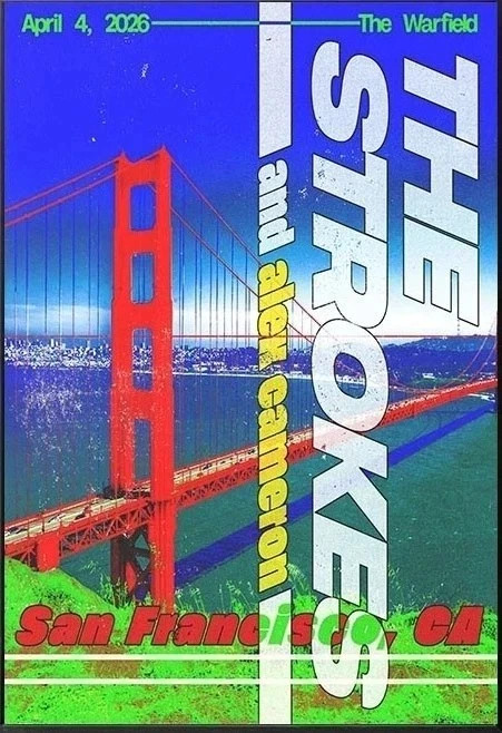 The Strokes Apr 04 2026 San Francisco Tour Poster poster | eBay