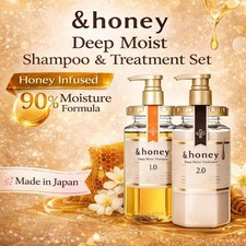  honey Deep Moist Shampoo Treatment Oil Set Japan Honey Hair Care Damage Repair