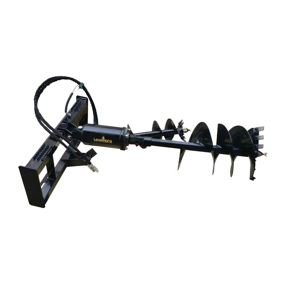 Wolverine Skid Steer Attachment Auger Post Hole Hydraulic Digger 12 ...