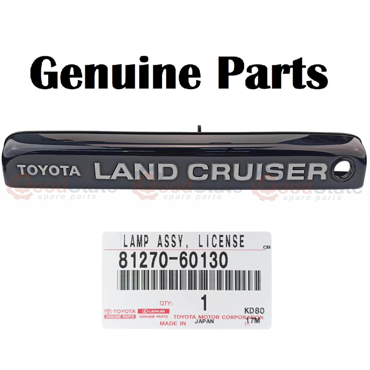 lohen ノベルティ Genuine LandCruiser 80 Series FZJ FJ Barn Rear Licence Number