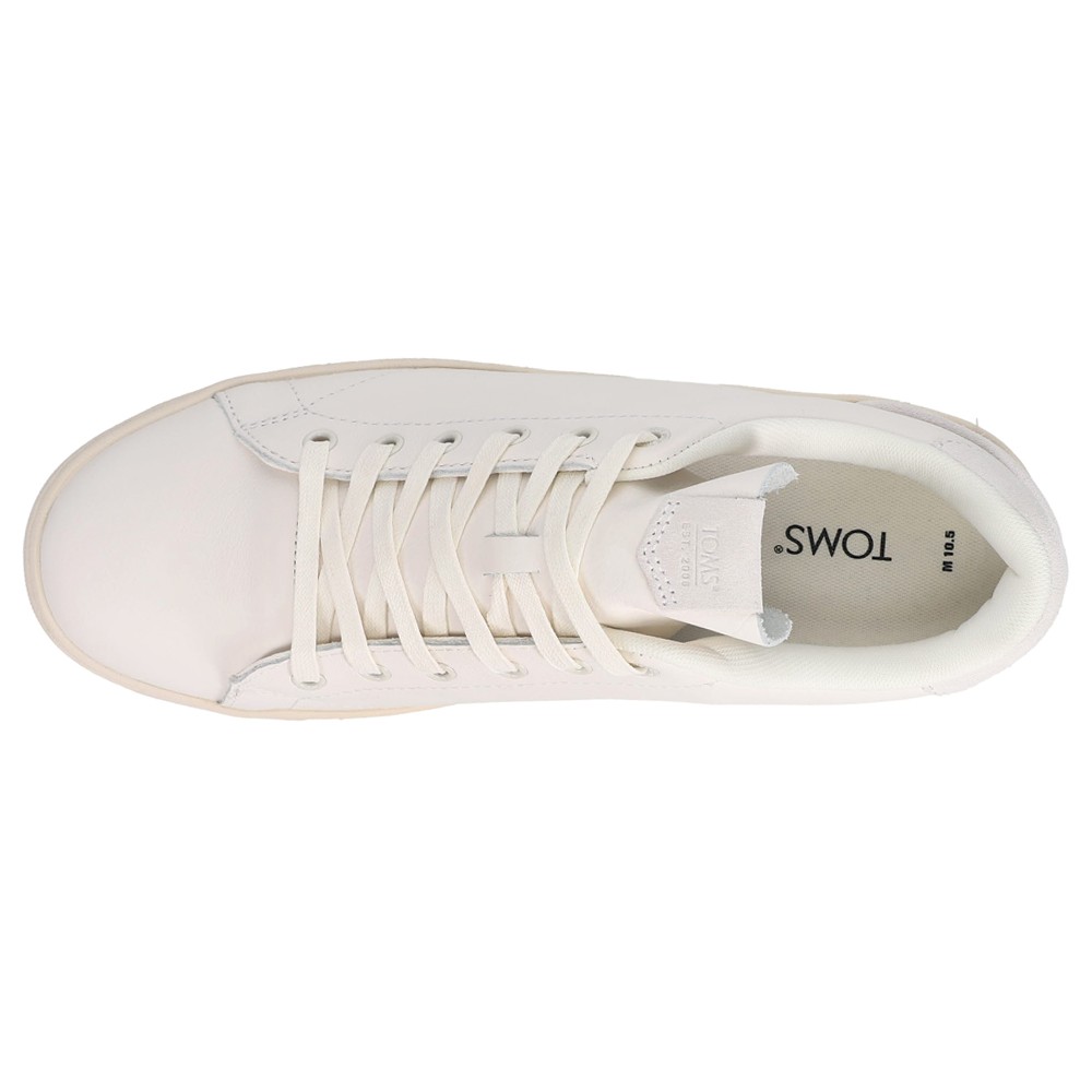 SAOLA Scarpe casual TOMS Trvl Lite stringate in pelle da uomo bianco sporco sneakers 10019613T 1