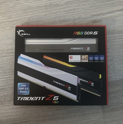 G.SKILL Trident Z5 RGB Series DDR5 RAM(2x16) 6000MT/sCL30-40-96(Metallic Silver)