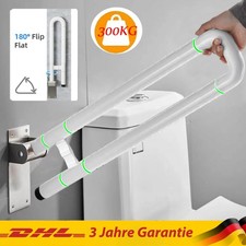 WC Toilette Stützklappgriff Behinderte Aufstehhilfe Edelstahl Haltegriff 300KG,