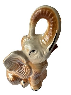 ELPHANT FIGURE CERAMIC Made In BRAZIL