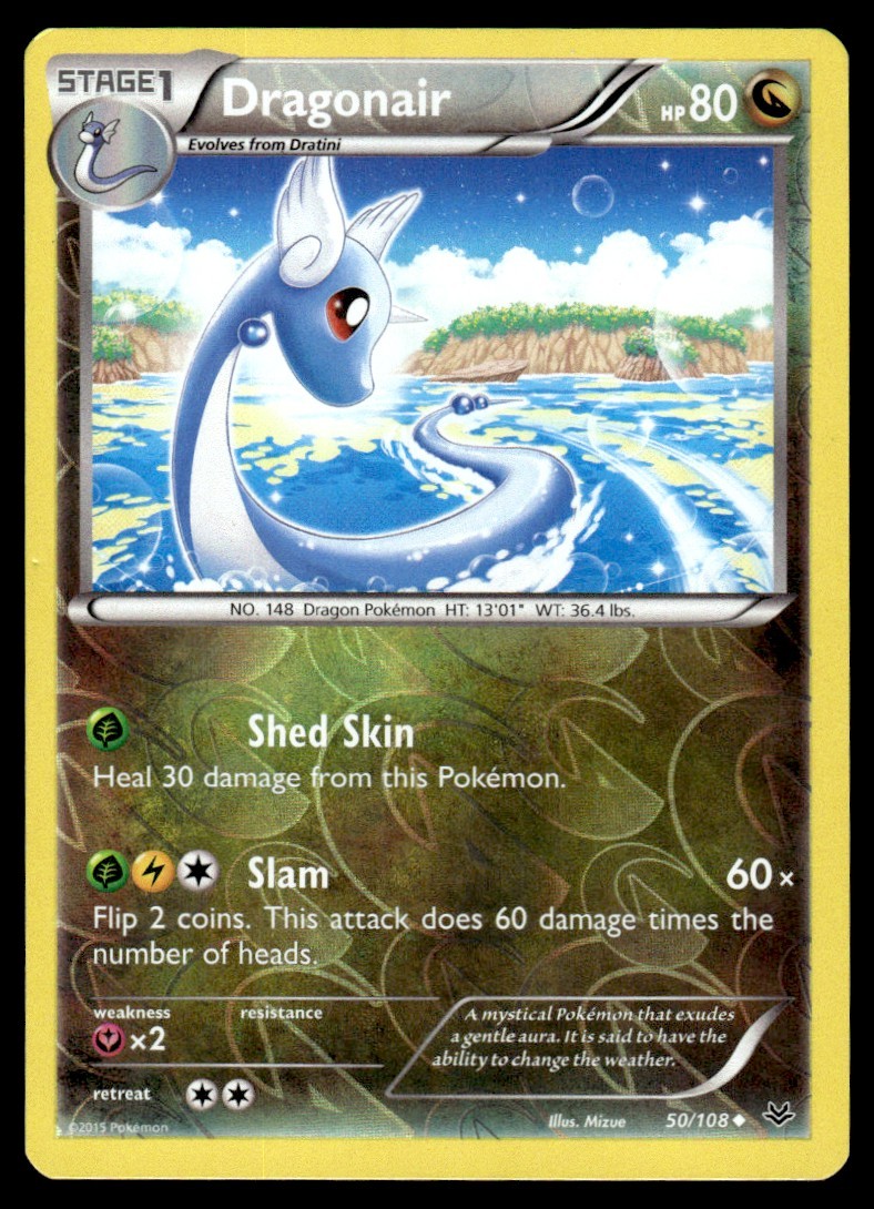 Dragonair #50 - Reverse HOLO - Pokemon Roaring Skies - LP