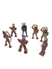 Lead/Metal Indian Figures LOT of 7