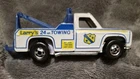 Vintage 1974 White/Blue Larrys 24hr  Towing Hot Wheels Diecast