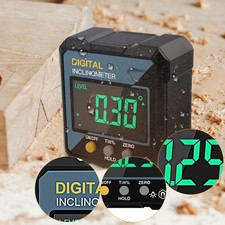 Digital Inclinometer with Magnetic Base Cube Digital Angle Gauge Meter