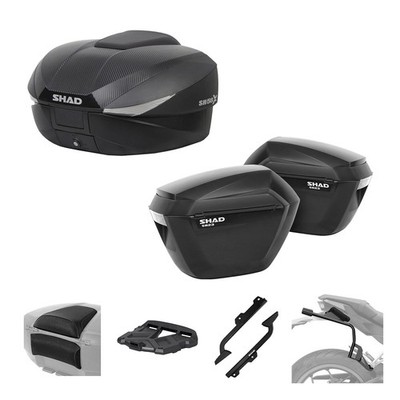 SHAD Kit SH58X Koffer Topcase und SH23K Seitentaschen 3P für Honda 500 CB X
