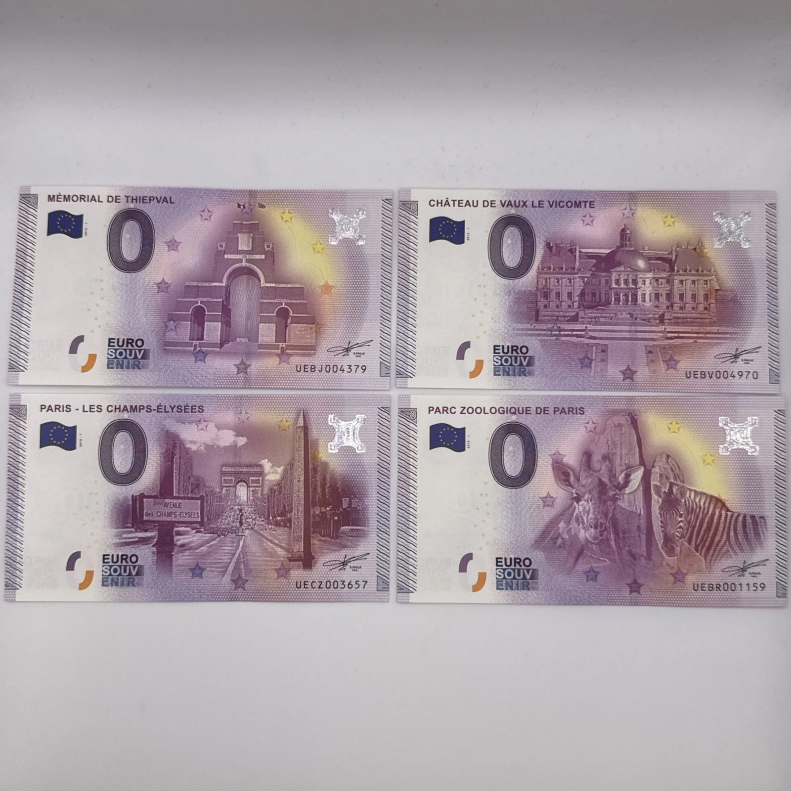 Billet  Zéro 0 € Euro Touristique / Souvenir  2015