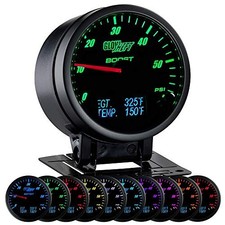3in1 Analog 60 Psi Boost Gauge With Digital Pyrometer Exhaust Temp Egt 