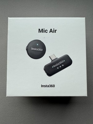NEW Insta360 Mic Air (Tx + Rx) Transmitter + Receiver CINSABWB for