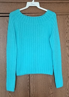 FUSAN Pullover Pulli Türkis Hellblau Wolle/Acryl/Lycra Gr.L NEU - Bild 1 von 4