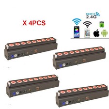 9 18W RGBWAUV 6in1 Wireless IR Battery Wifi Led Wall Washer Stage Bar Dj Light