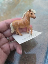 Hagen-Renaker Mini Horse Figure“Cella Shetland Mare”1986Vintage CeramicPony-Card