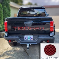RED CARBON Tailgate Letters for TACOMA TRD Pro 2022-2025 NOT VINYL