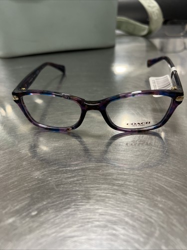 Coach Eyeglasses HC6065 5288 51-17-135 Confetti PURPLE FRAMES ONLY - Picture 2 of 3