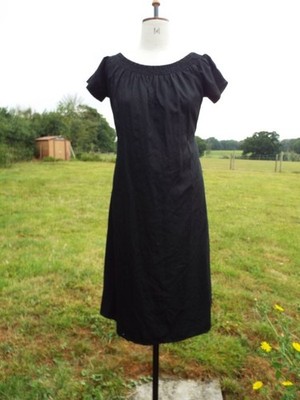 NEXT PETITE Soft Black Tencel Lyocell Off The Shoulder Dress UK 14P BNWT RRP £40