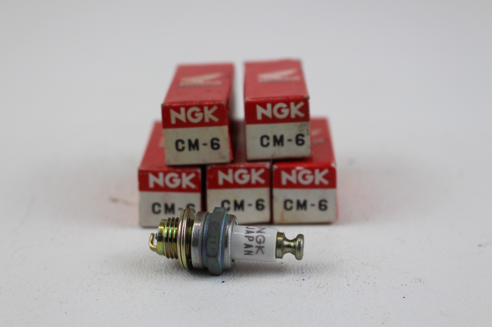 5 pk NGK HONDA CM-6 Spark Plugs NOS Made in Japan