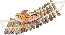 Bamboo Reptile Climbing Bridge 18in Gecko Lizard Swing Hide